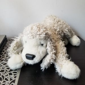 Folkmanis Curly White Poodle Full Body Puppet.